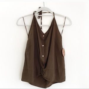 NWT Urban Romantics Linen Blend Tank Top